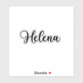 Helena Name - Handgeschriebene Kalligrafie Aufkleber (Blatt)