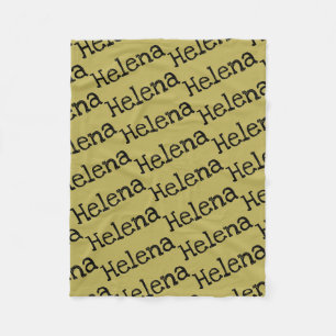 Helena-Name vom verwaisten schwarzen Fleecedecke
