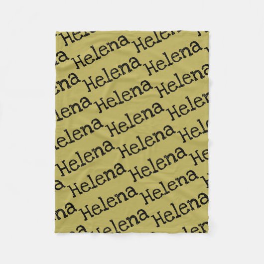 Helena-Name vom verwaisten schwarzen Fleecedecke (Vorderseite)