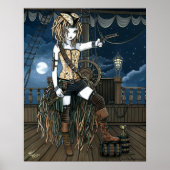 "Helena" Sky Pirate Ship Moon Fee Poster (Vorne)