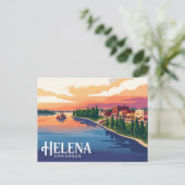 Helena USA Postkarte (Stehend Vorderseite)