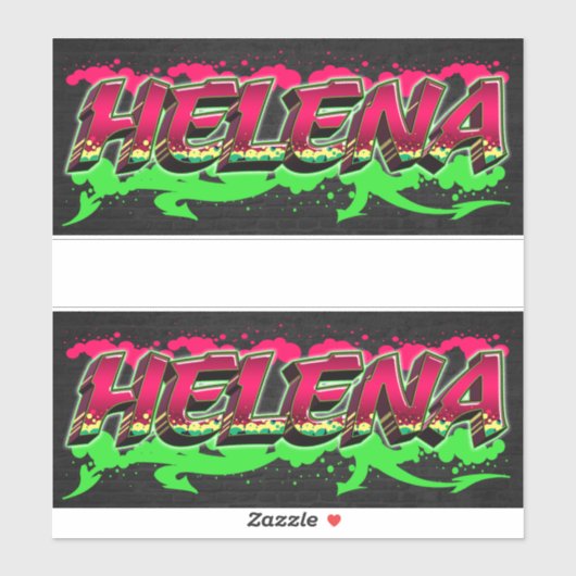 Helena Vorname Name Graffiti Aufkleber Sticker (Blatt)