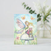 Helena's Garden Fairy and Butterfly Postcard Postkarte (Stehend Vorderseite)