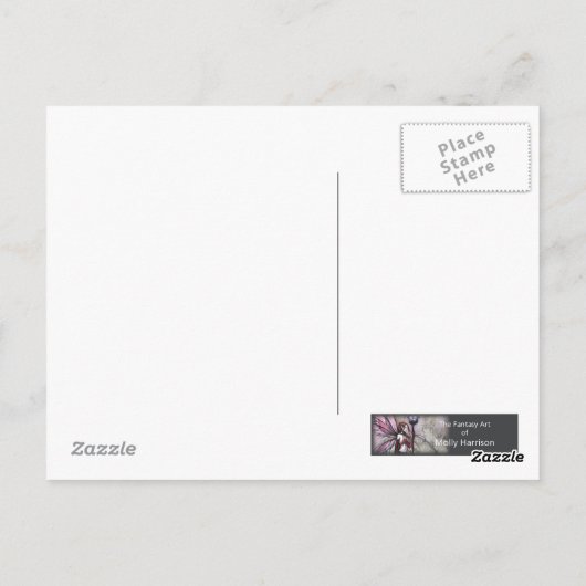 Helena's Garden Fairy and Butterfly Postcard Postkarte (Rückseite)