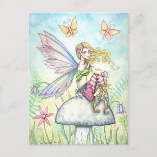 Helena's Garden Fairy and Butterfly Postcard Postkarte