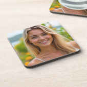 Helena's Island Glow: Die Ruhe der Natur aus Plast Getränkeuntersetzer (Linke Seite)