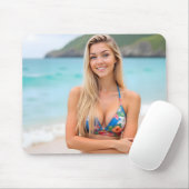 Helenas Ozean Whisper: Ein ruhiger Weg Mousepad (Mit Mouse)