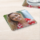 Helenas Ozean Whisper: Ein ruhiger Weg Untersetzer (angewinkelt)