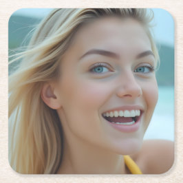 Helenas Paradies: Ein Küstentraum Rechteckiger Pappuntersetzer