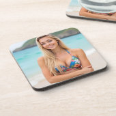 Helenas tropische Flucht: Bliss Plastik am Strand Getränkeuntersetzer (Linke Seite)