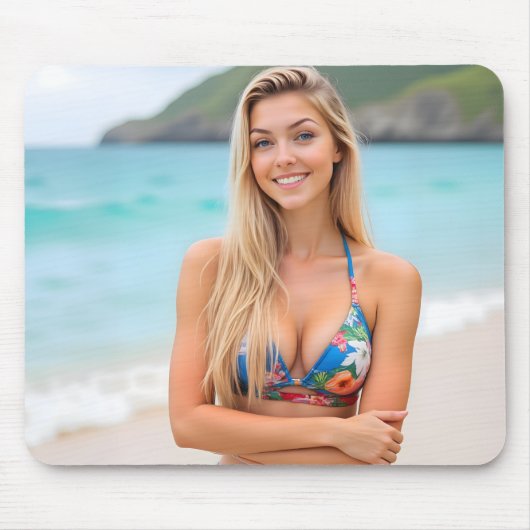 Helenas tropische Flucht: Strandbliss Mousepad (Vorne)