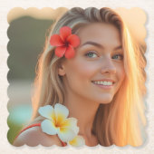 Helenas tropische Flucht: Strandbliss Untersetzer (Vorderseite)