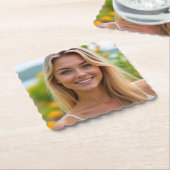 Helenas tropischer Himmel: Sonne, Meer und Ruhe Untersetzer (angewinkelt)