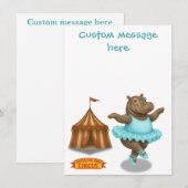 Helene circus performer dankeskarte (Vorne/Hinten)