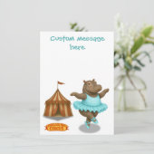 Helene circus performer dankeskarte (Stehend Vorderseite)