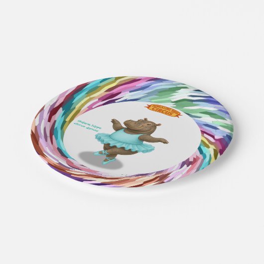 Helene circus performer pappteller (Schrägansicht)