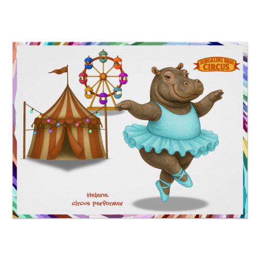 Helene circus performer poster (Vorderseite)