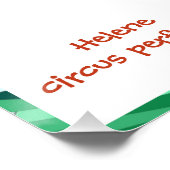 Helene circus performer poster (Ecke)