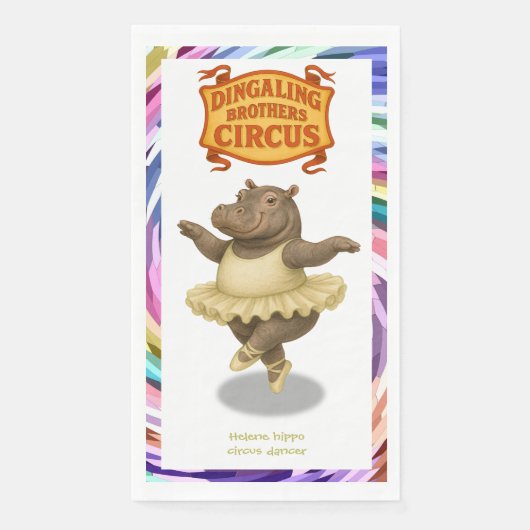 Helene circus performer serviette (Vorderseite)