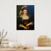 Hélène Fourment traf Handschoen Poster (Küche)