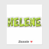 Helene Name Kiwi Design Aufkleber Sticker (Blatt)