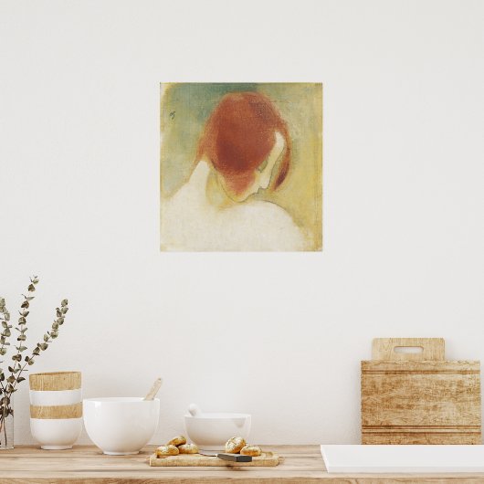Helene Schjerfbeck, das rot haarige Mädchen Poster (Küche)