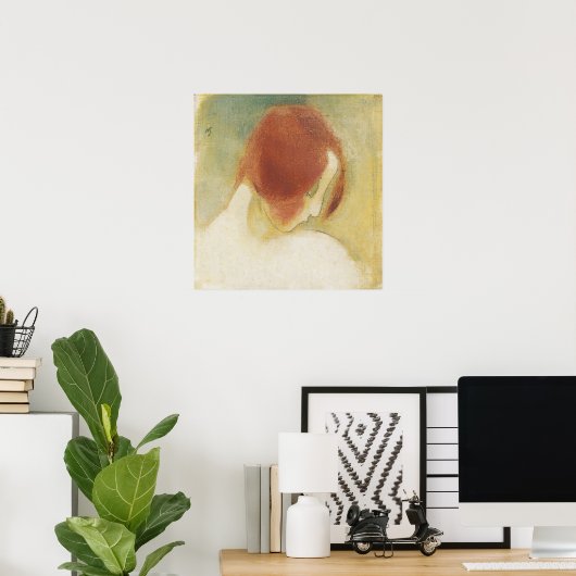 Helene Schjerfbeck, das rot haarige Mädchen Poster (Heimbüro)