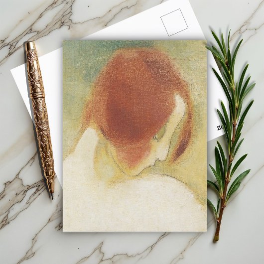 Helene Schjerfbeck, das rot haarige Mädchen Postkarte