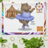 Helene Zirkusartistin Geschirrtuch (Gefaltet)