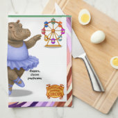 Helene Zirkusartistin Geschirrtuch (Viertel Falte)