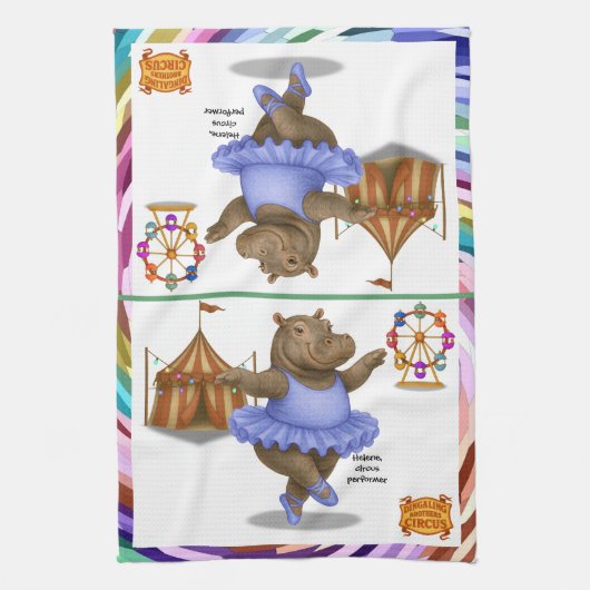 Helene Zirkusartistin Geschirrtuch (Vertikal)