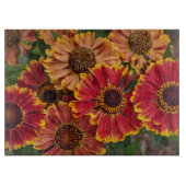 Helenium Autumnale Blooms Floral Schneidebrett (Vorderseite)