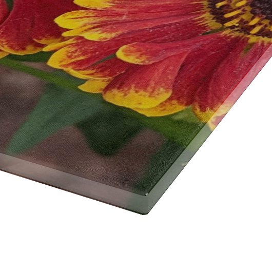 Helenium Autumnale Blooms Floral Schneidebrett (Ecke)