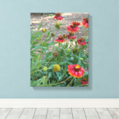 Helenium Blume Leinwanddruck (Insitu (Holzboden))