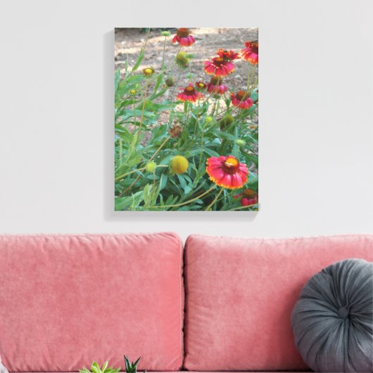 Helenium Blume Leinwanddruck (Insitu (Wohnzimmer))