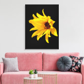 Helenium Canvas Print, Head of Gelb Disy Leinwanddruck (Insitu (Wohnzimmer))
