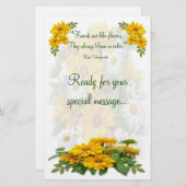 Helenium ~ Stationary Briefpapier (Vorne/Hinten)