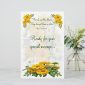 Helenium ~ Stationary Briefpapier (Stehend Vorderseite)