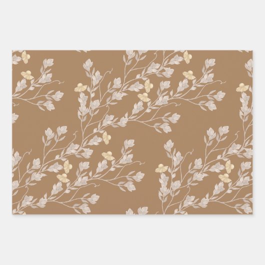 Heleniums Wild Pflanze Watercolor Geschenkpapier Set (Vorderseite 3)