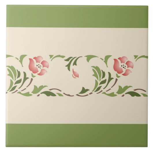 Helenpflege"Rosen-Grenze " Fliese (Vorderseite)