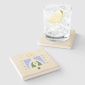 Helenpflege"Wiese " Steinuntersetzer (Seitenansicht)