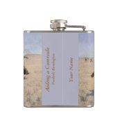 Helfen einer schönen Kunst Kamerad-Remington Flachmann (Rückseite)