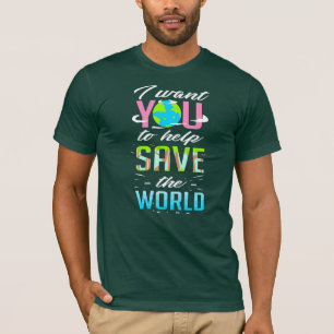 Helfen Sie dabei, das Bewusstsein für den Klimawan T-Shirt