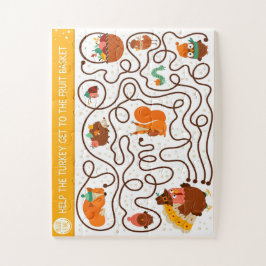 Helfen Sie dem Erntedank Türkei, die Früchtekinder Puzzle