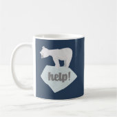 Helfen Sie dem Polarbär Kaffeetasse (Links)