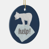 Helfen Sie dem Polarbär Keramik Ornament (Rechts)