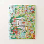 Helfen Sie dem Ritter, zum Kidsspiel zu kommen Puzzle (Vertikal)