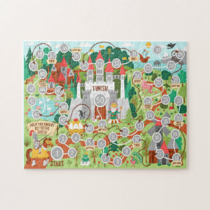 Helfen Sie dem Ritter, zum Schloss zu gelangen, Ki Puzzle