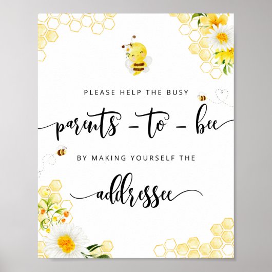 Helfen Sie den beschäftigten Eltern bei der Adress Poster (Vorne)