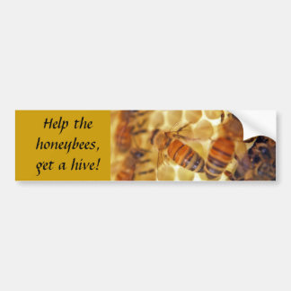 Helfen Sie den Honigbienen, erhalten Sie einen Autoaufkleber